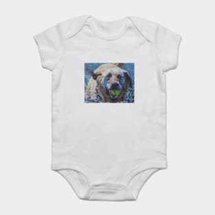 labrador retriever fine art painting Baby Bodysuit